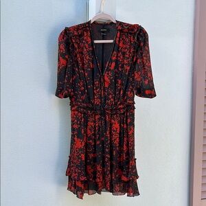 Isabel Marant Black and Red Dress